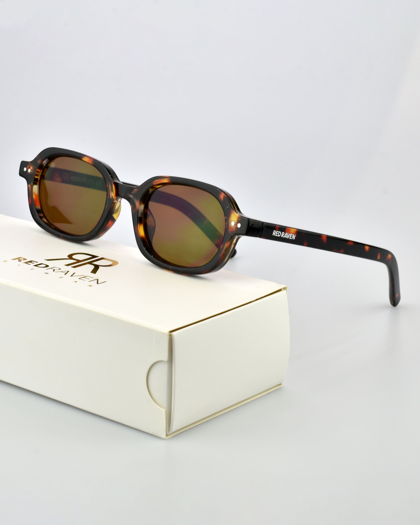 Men's Sunglasses Red Raven Brown