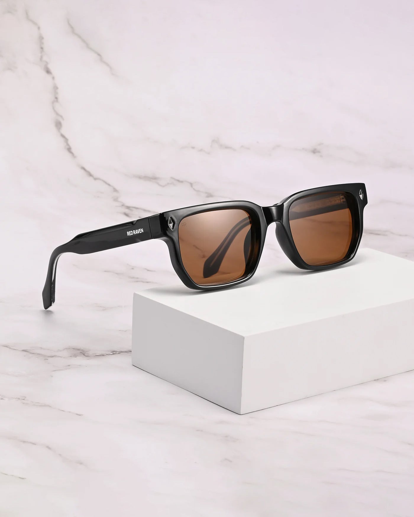 Men's Sunglasses Red Raven Black