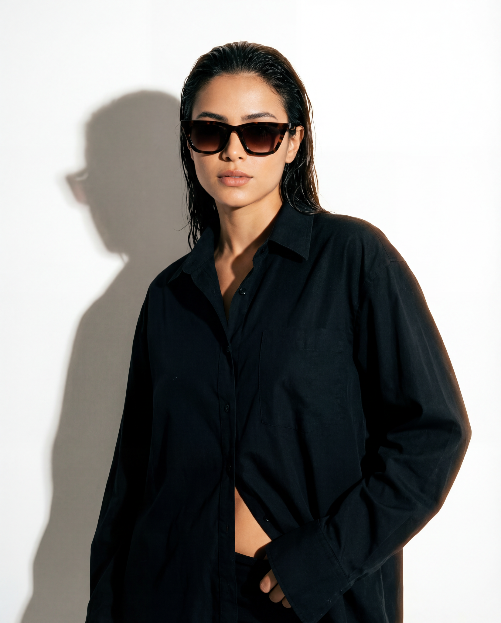 Men's Sunglasses Red Raven Brown