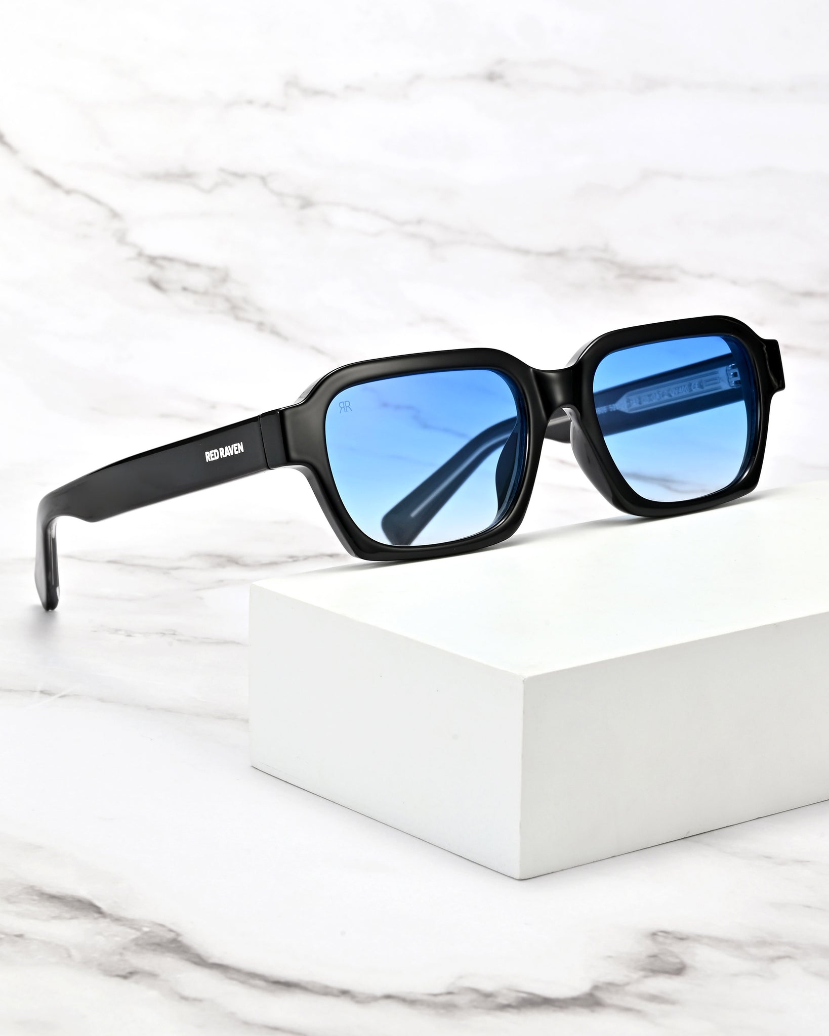 Men's Sunglasses Red Raven Black