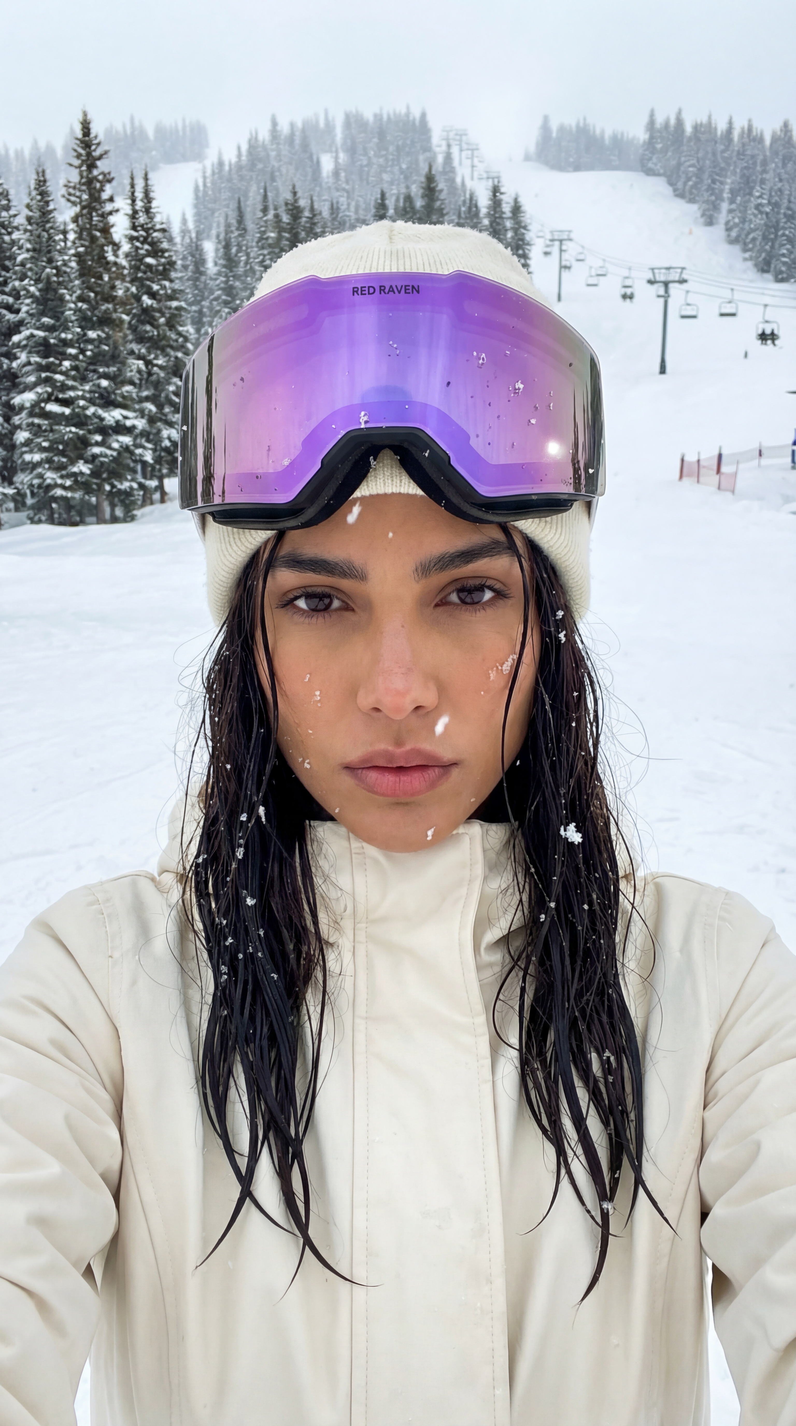 MASCHERA DA NEVE #B NERO VIOLA - FOTOCROMATICA 