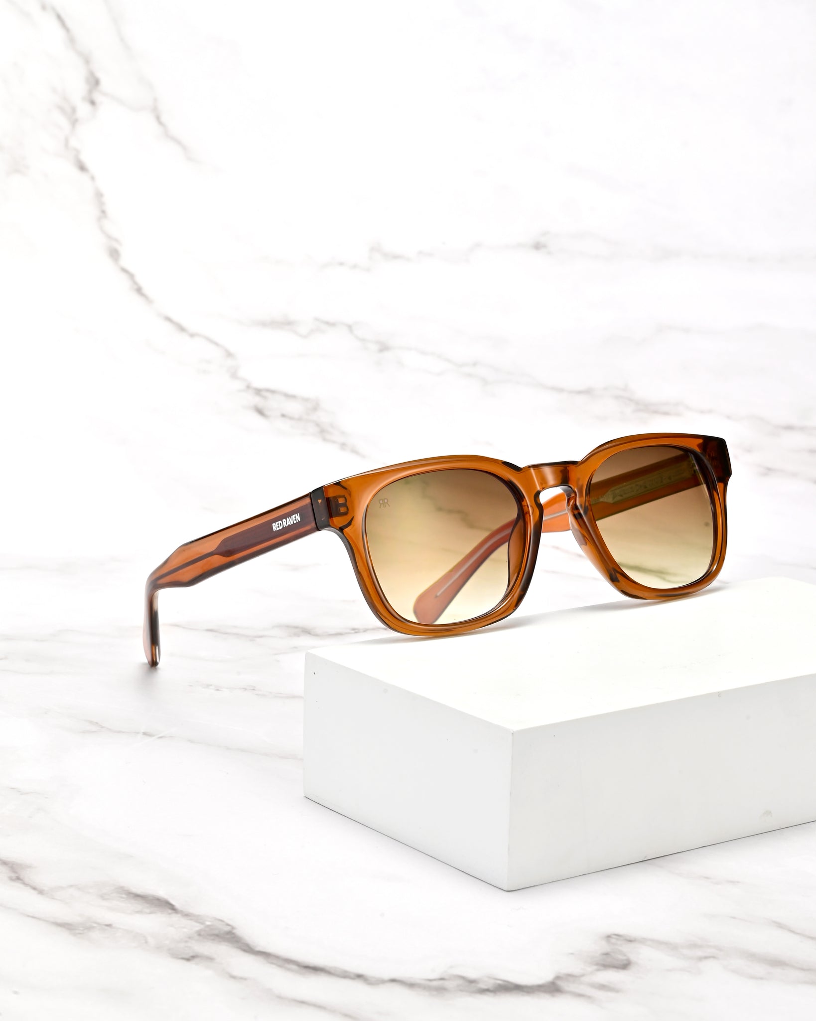 Men's Sunglasses Red Raven Brown