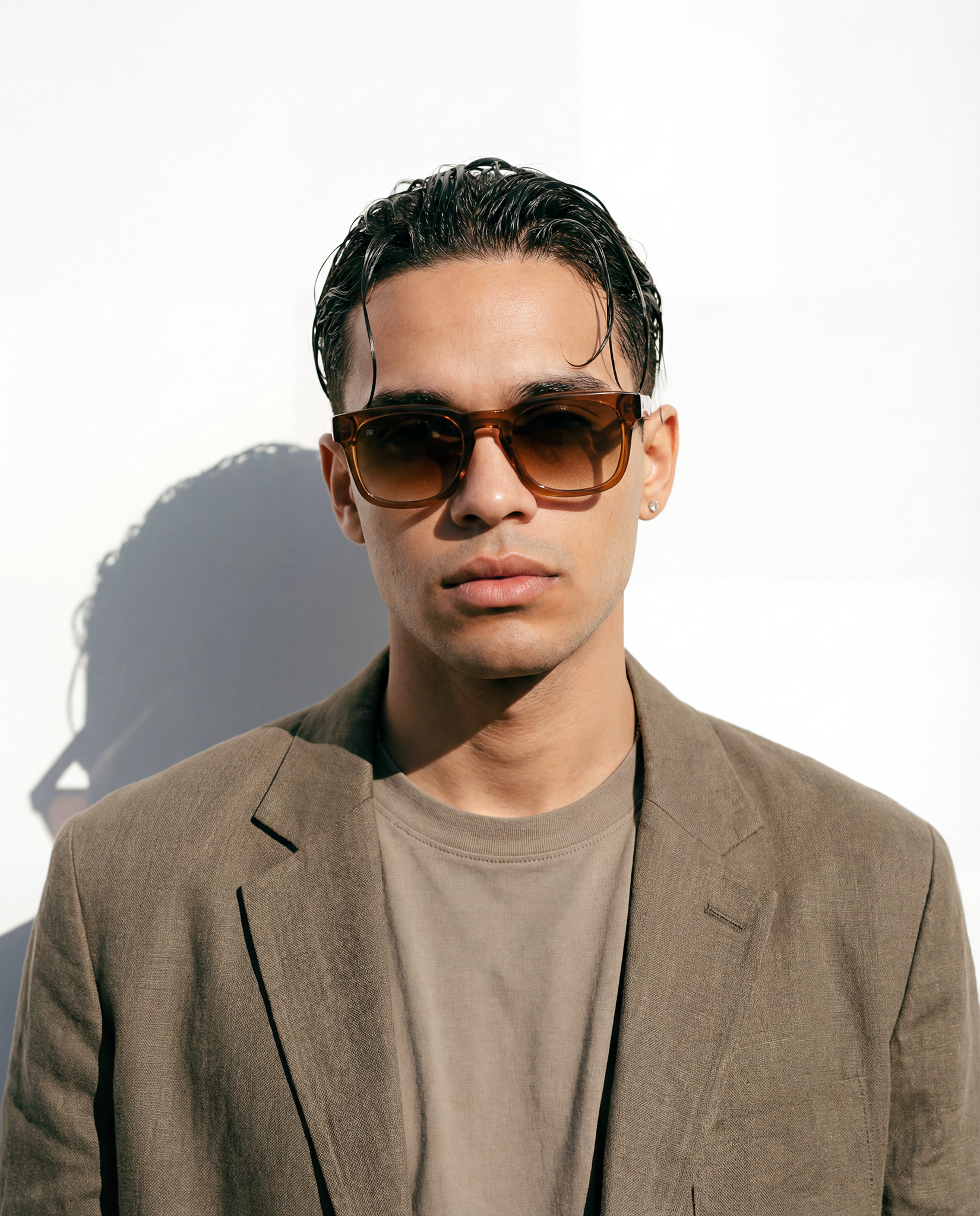 Men's Sunglasses Red Raven Brown