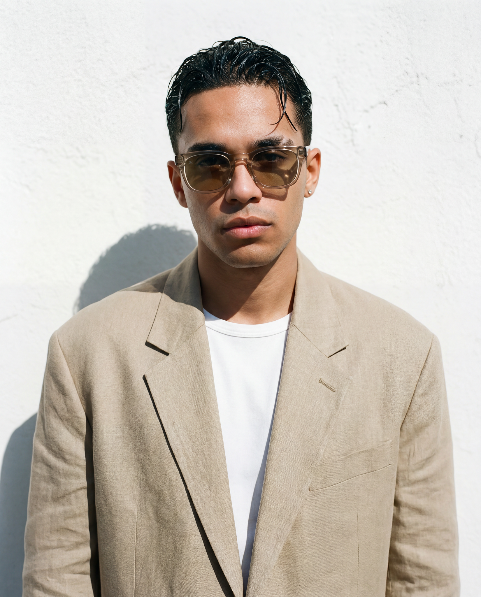 Men's Sunglasses Red Raven Beige