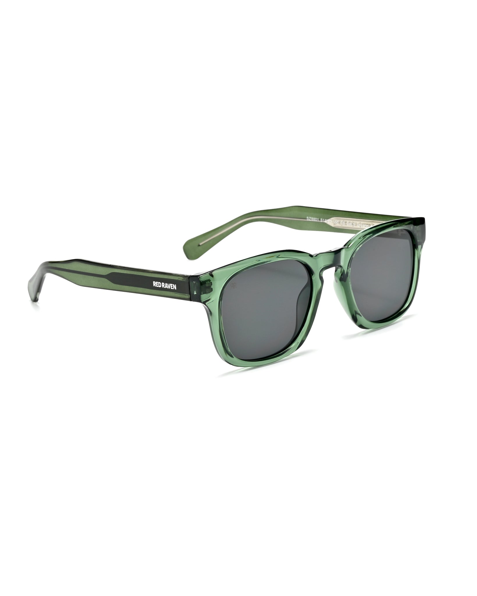 Men's Sunglasses Red Raven Green
