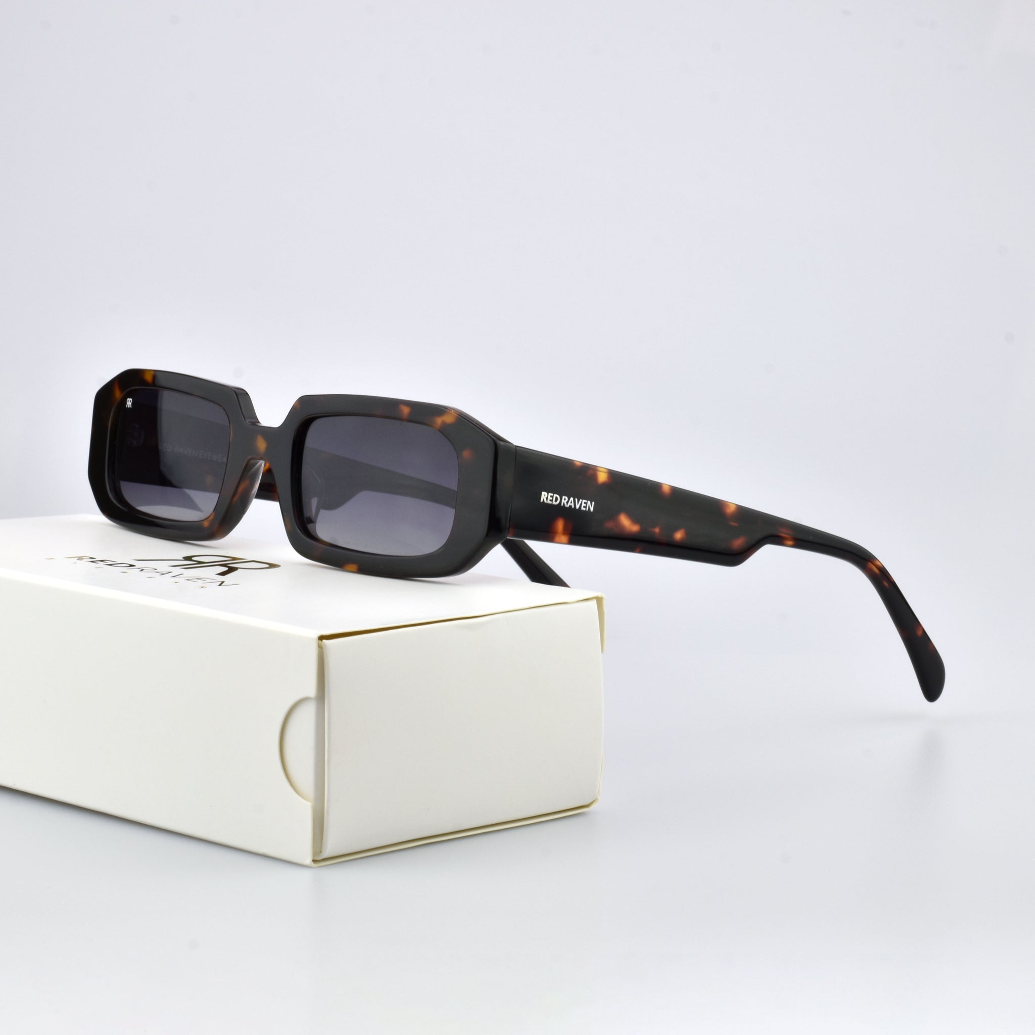 Men's Sunglasses Red Raven Brown