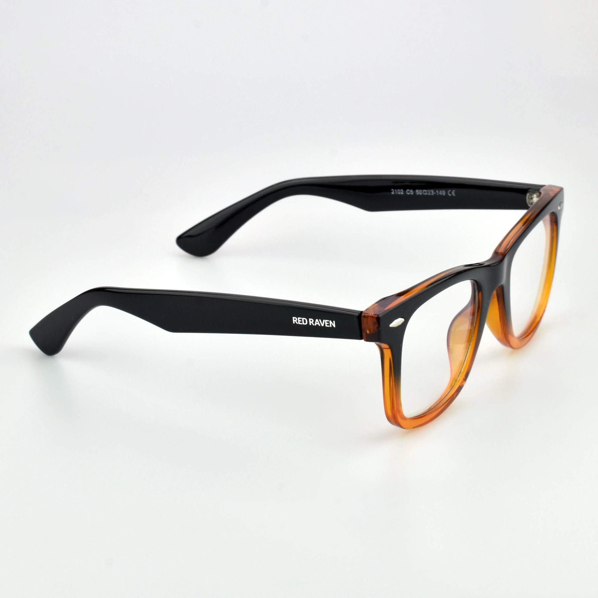 Men's Eyeglasses Red Raven