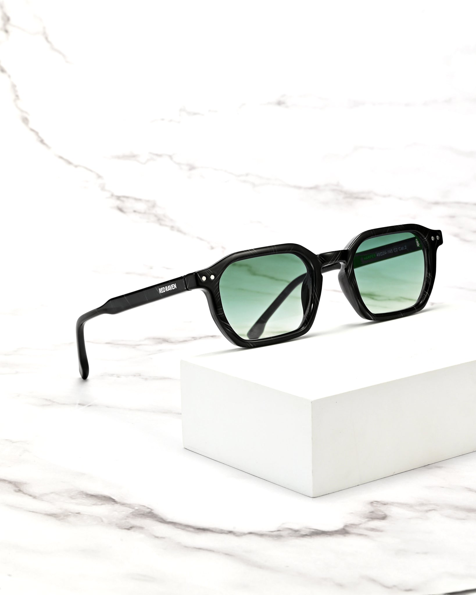 Men's Sunglasses Red Raven Black