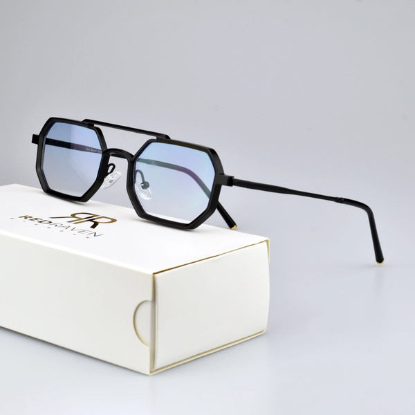 JAMES METALLIC BLACK-BLUE