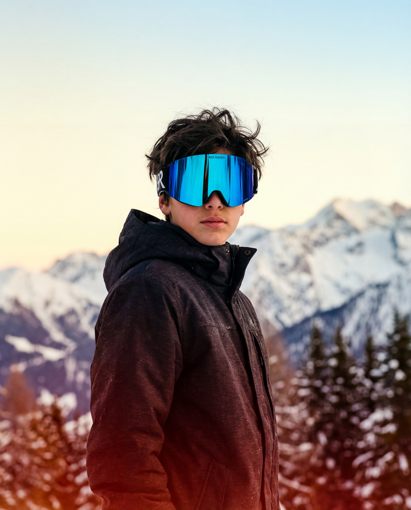 SNOW MASK #KIDS BLUE 