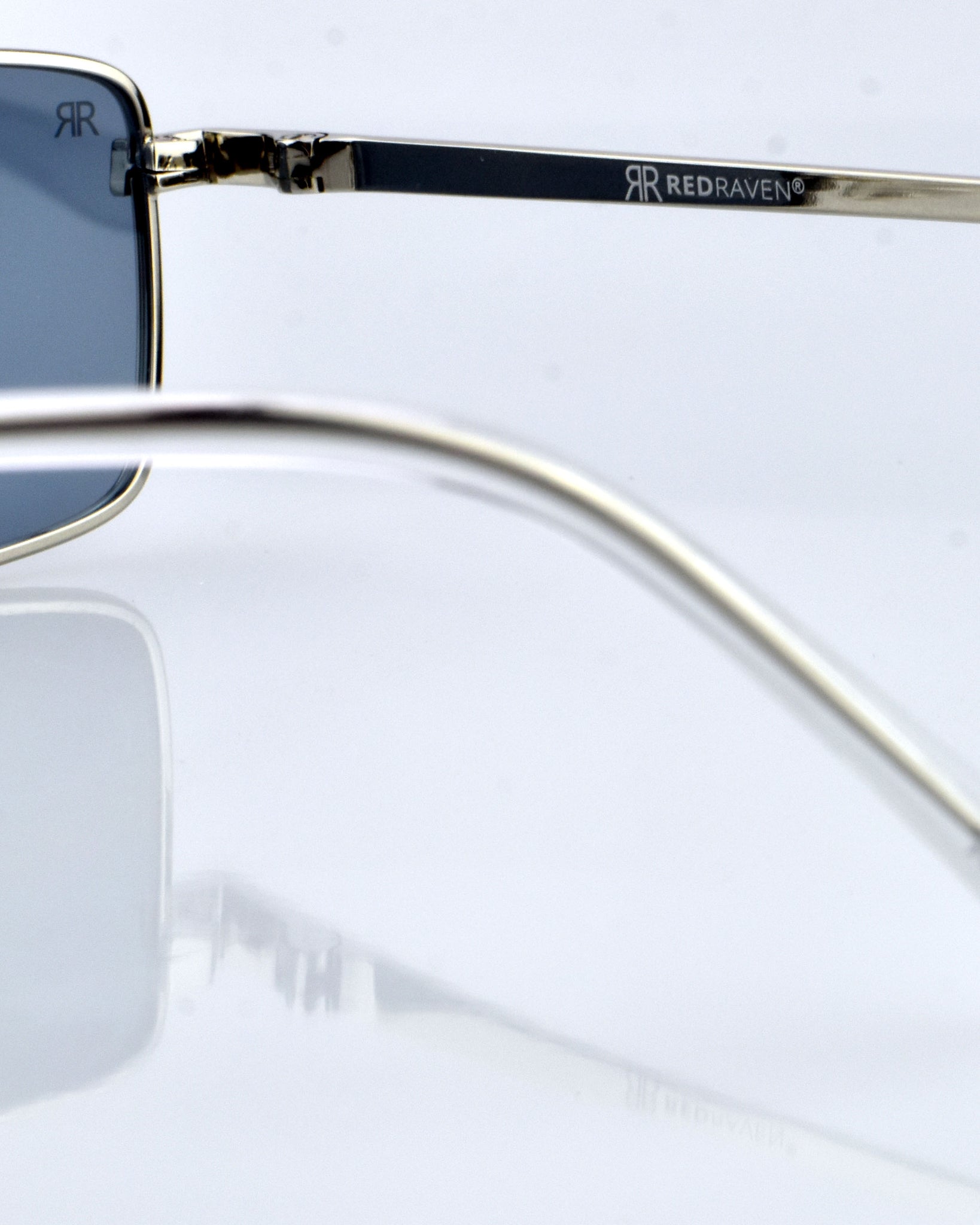 Men's Sunglasses Red Raven Silver