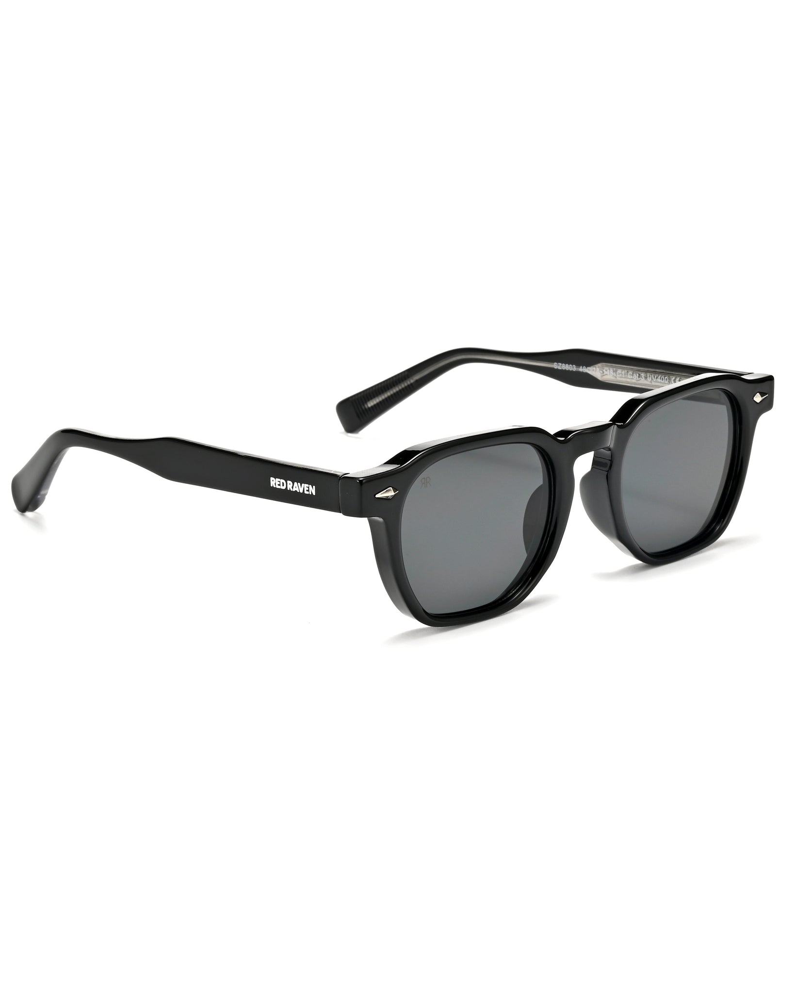 Men's Sunglasses Red Raven Black
