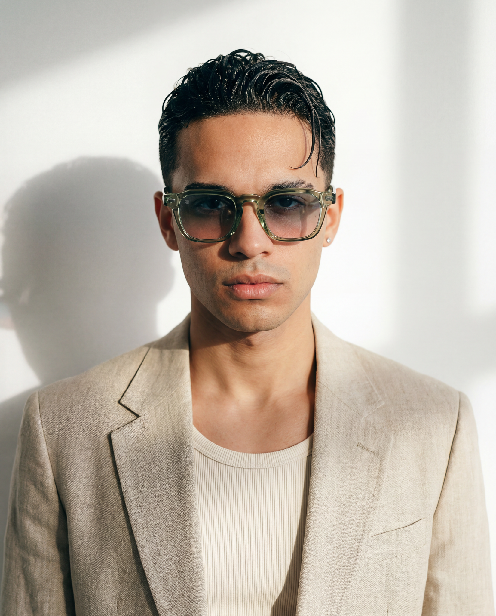 Men's Sunglasses Red Raven Green