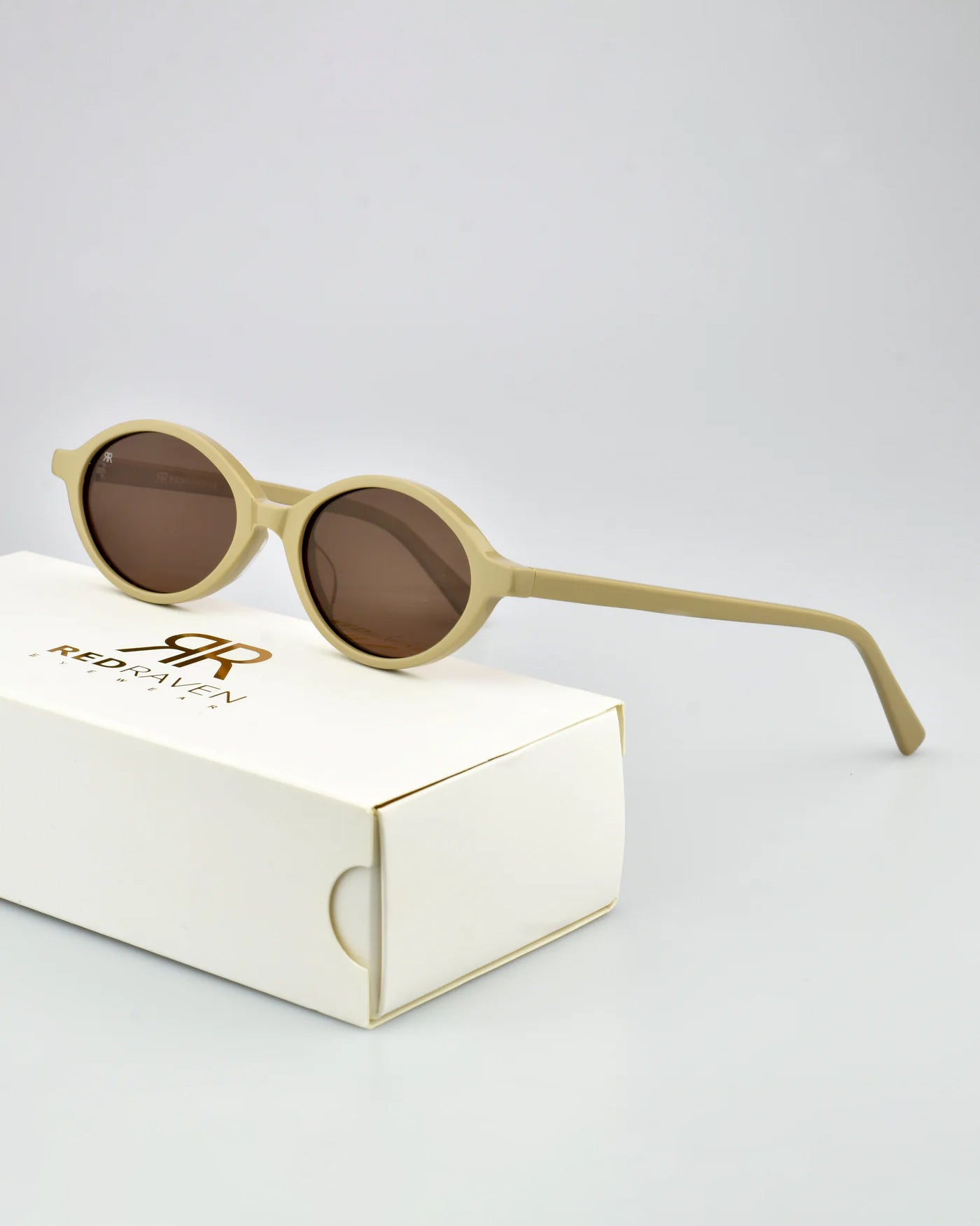 Men's Sunglasses Red Raven Beige