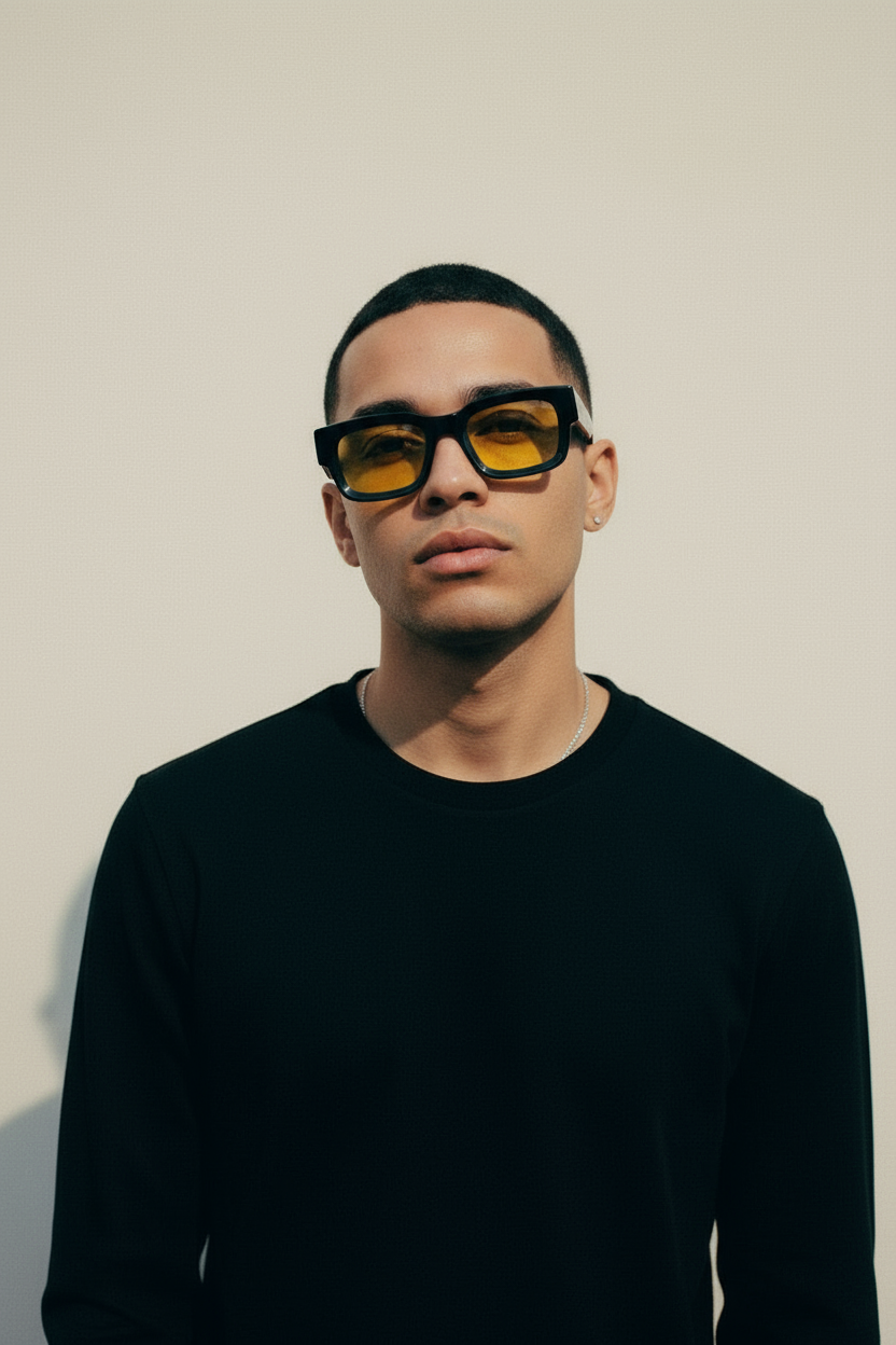 Men's Sunglasses Red Raven Black