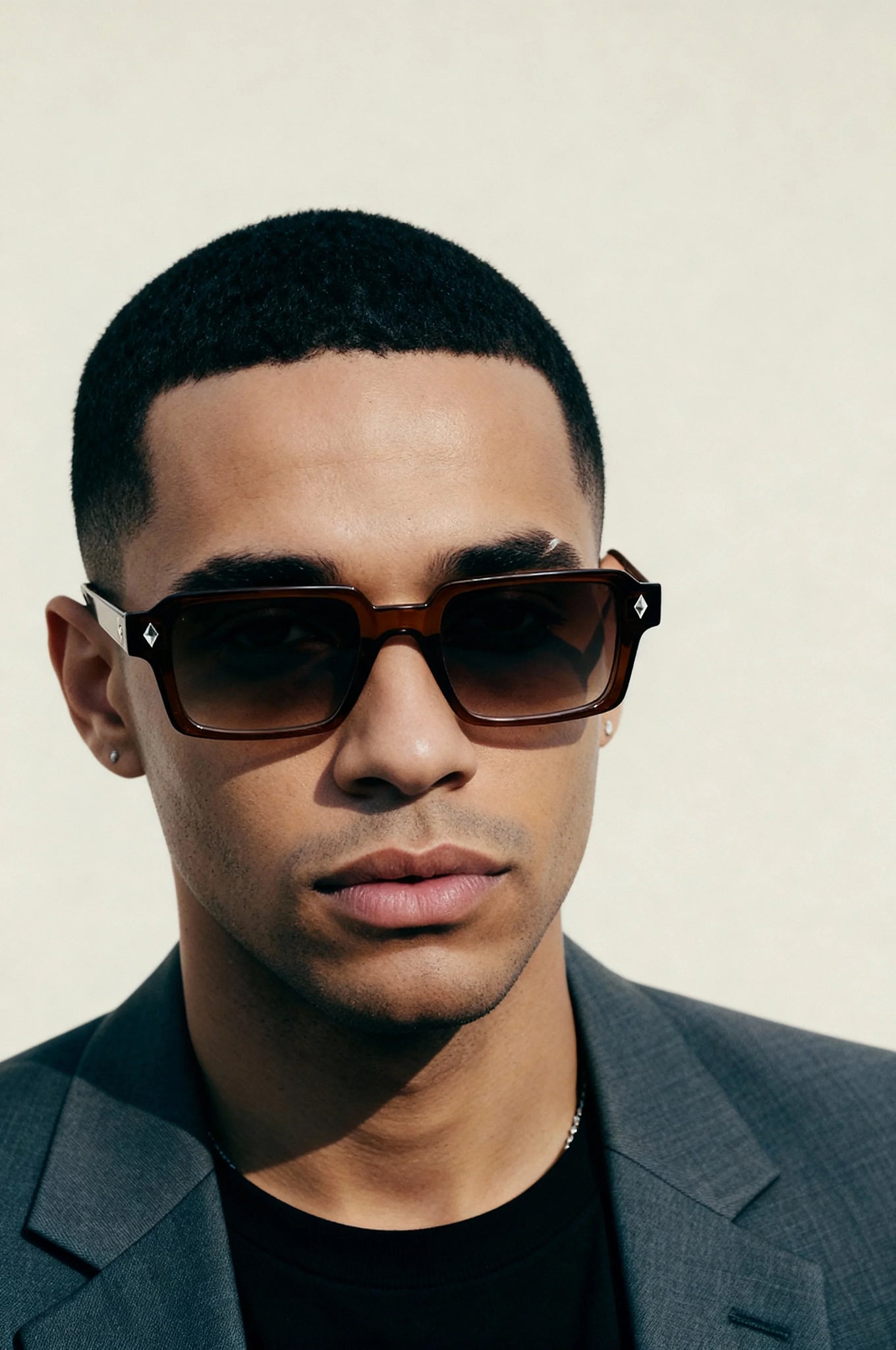 Men's Sunglasses Red Raven Brown