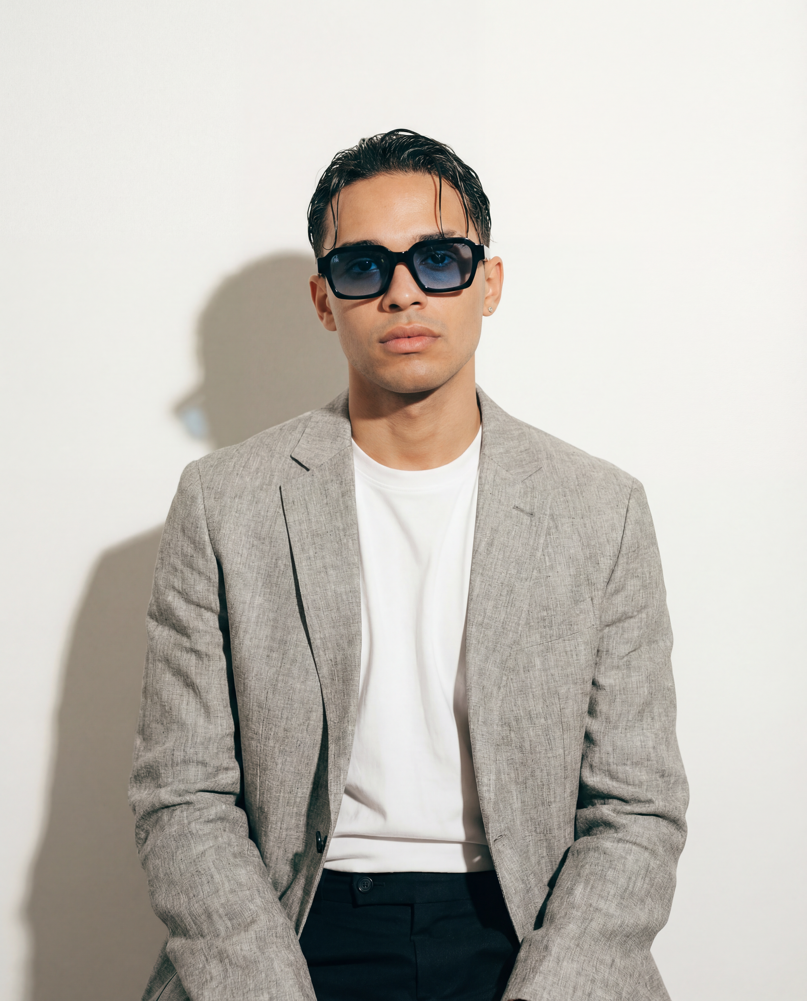 Men's Sunglasses Red Raven Black