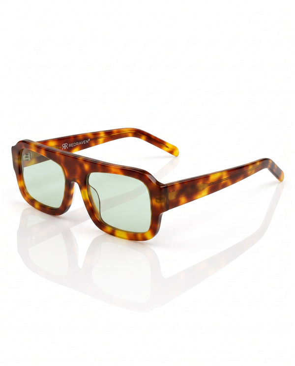 NAOMI TORTOISE GREEN - Red Raven
