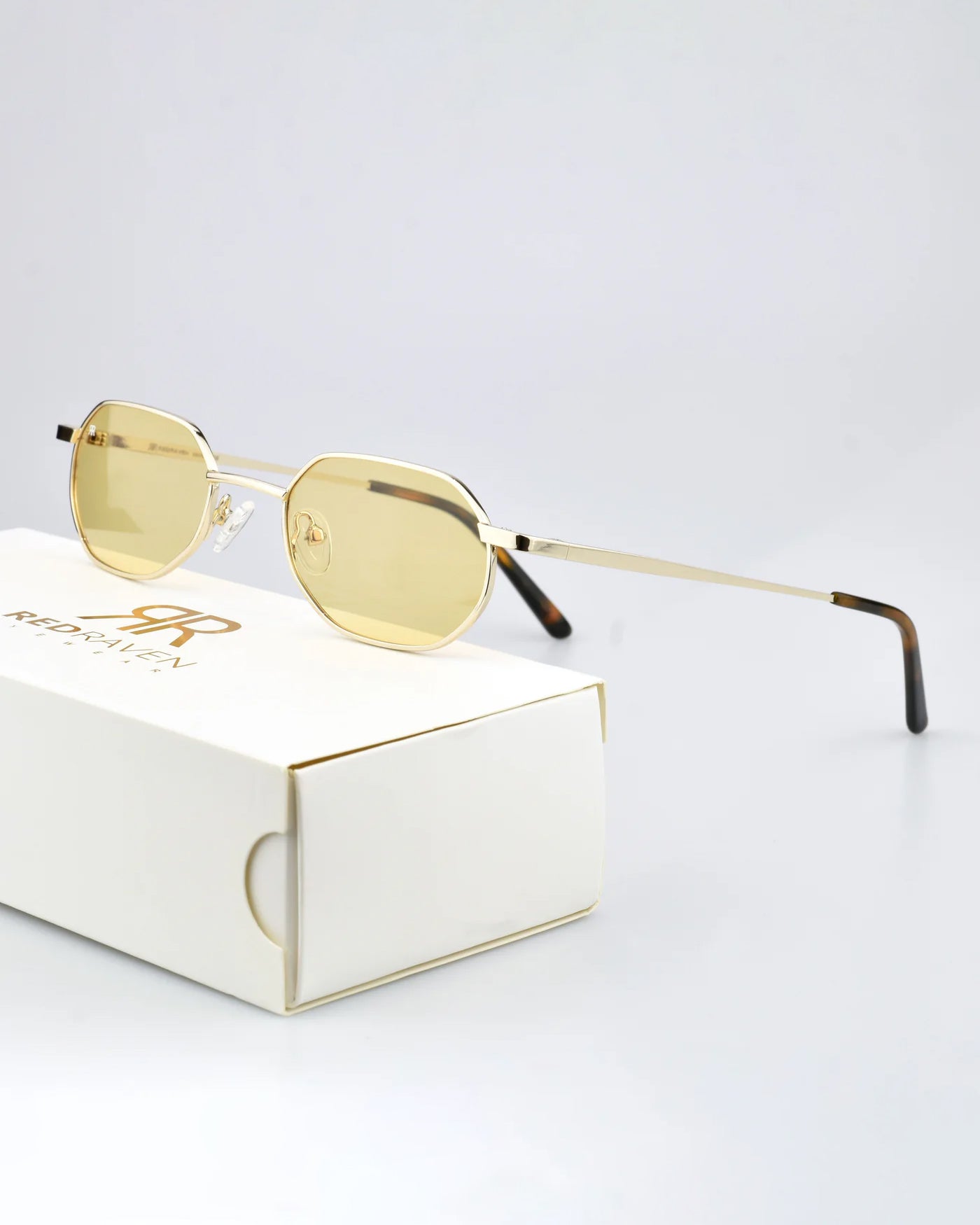 Men's Sunglasses Red Raven Gold