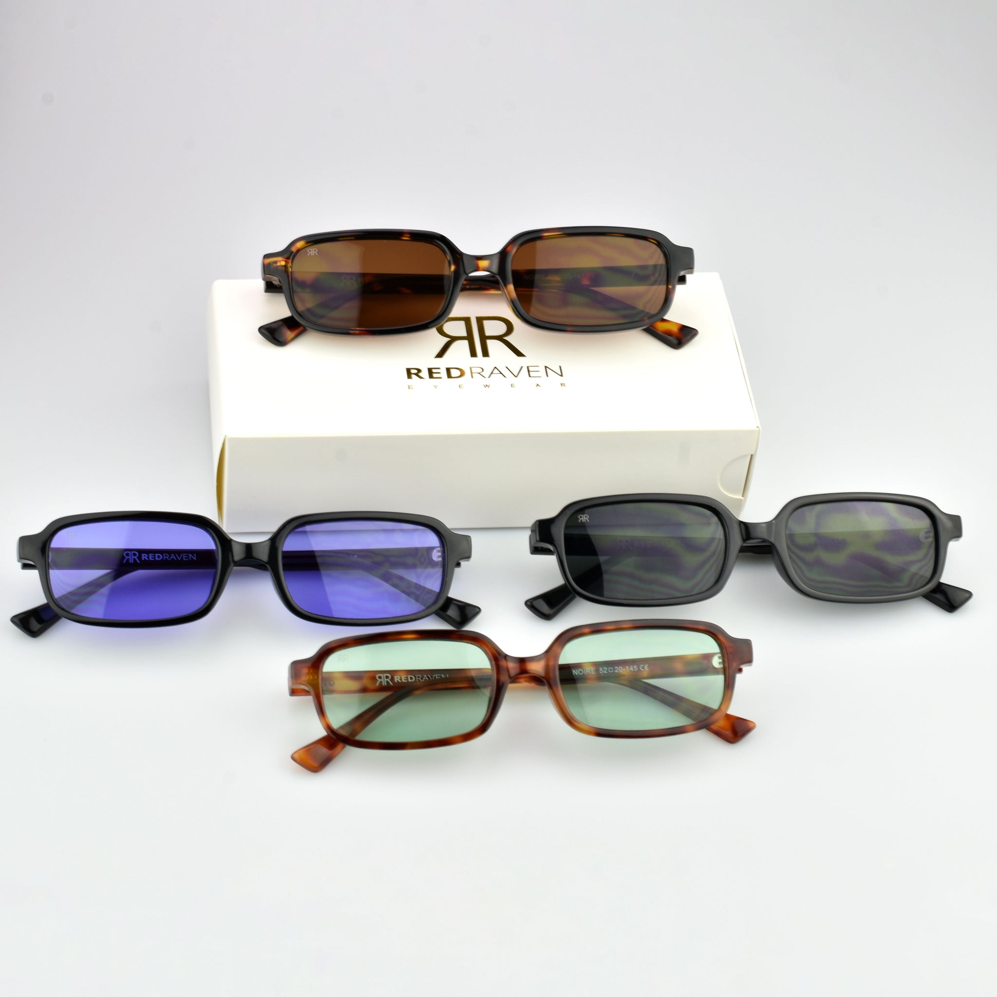 Men's Sunglasses Red Raven Black