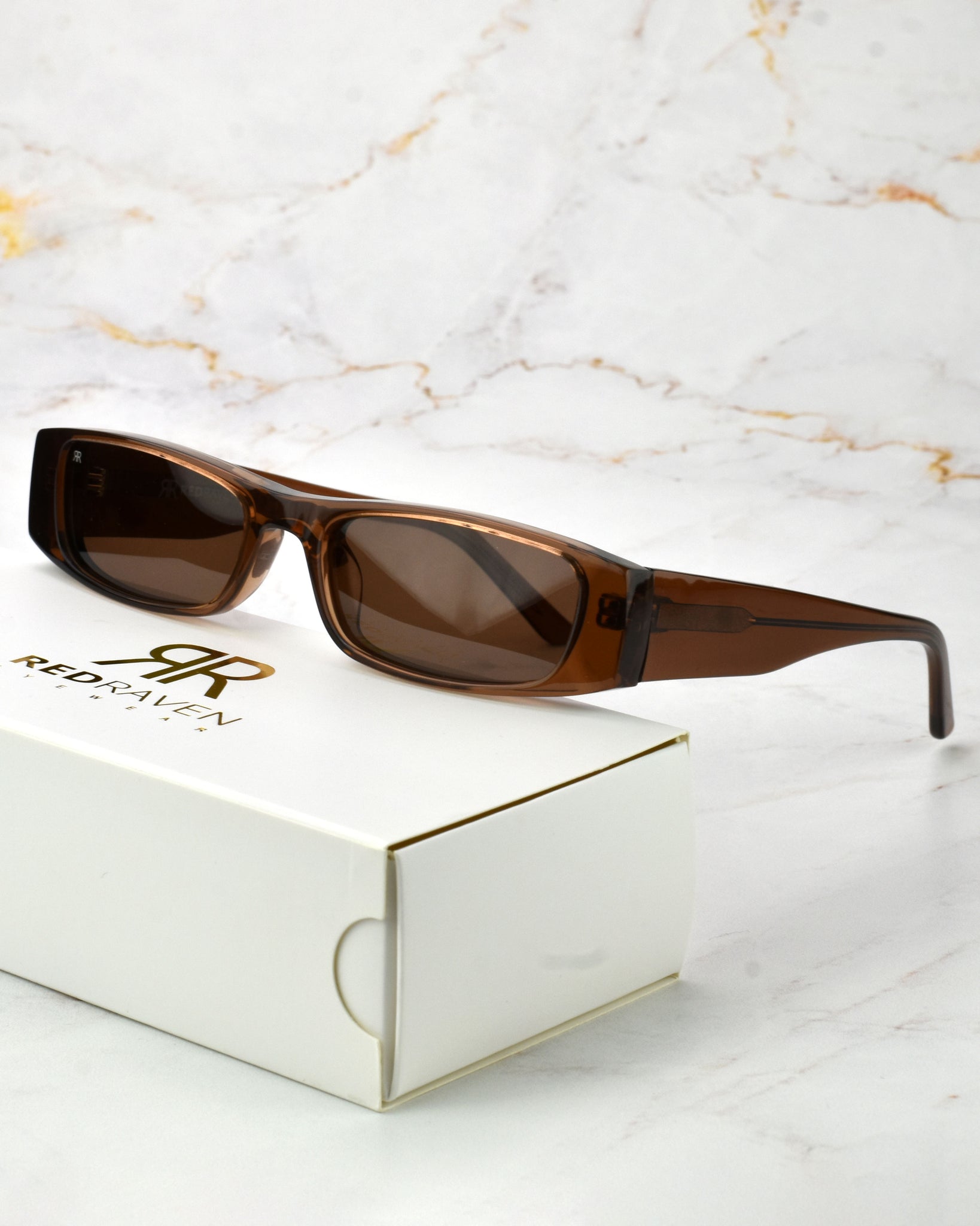 Men's Sunglasses Red Raven Brown
