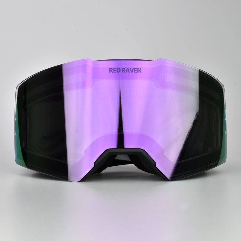 SNOW MASK #B BLACK PURPLE - PHOTOCHROMIC 
