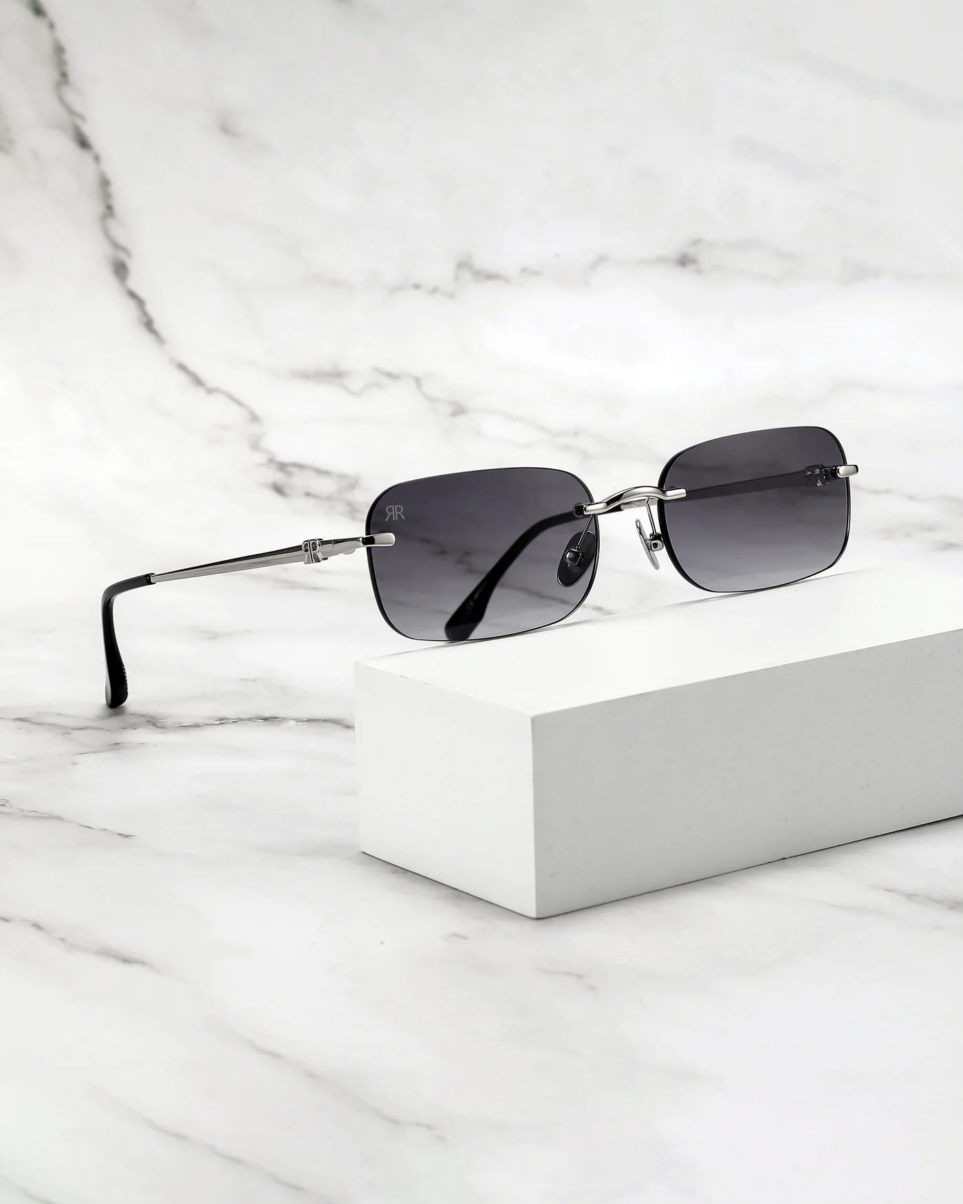 Men's Sunglasses Red Raven Silver