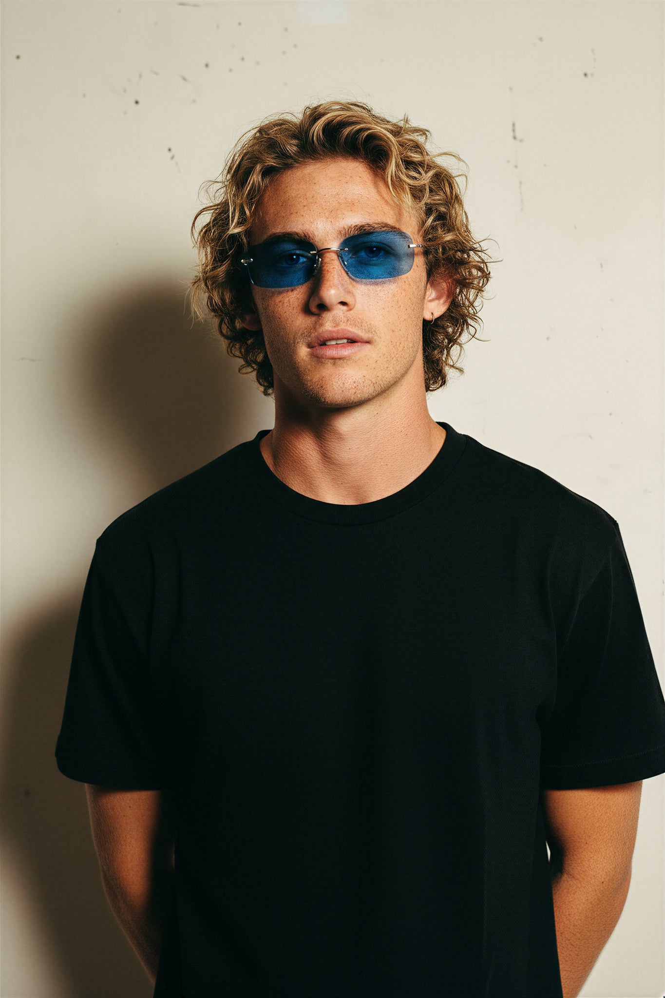 Men's Sunglasses Red Raven Silver