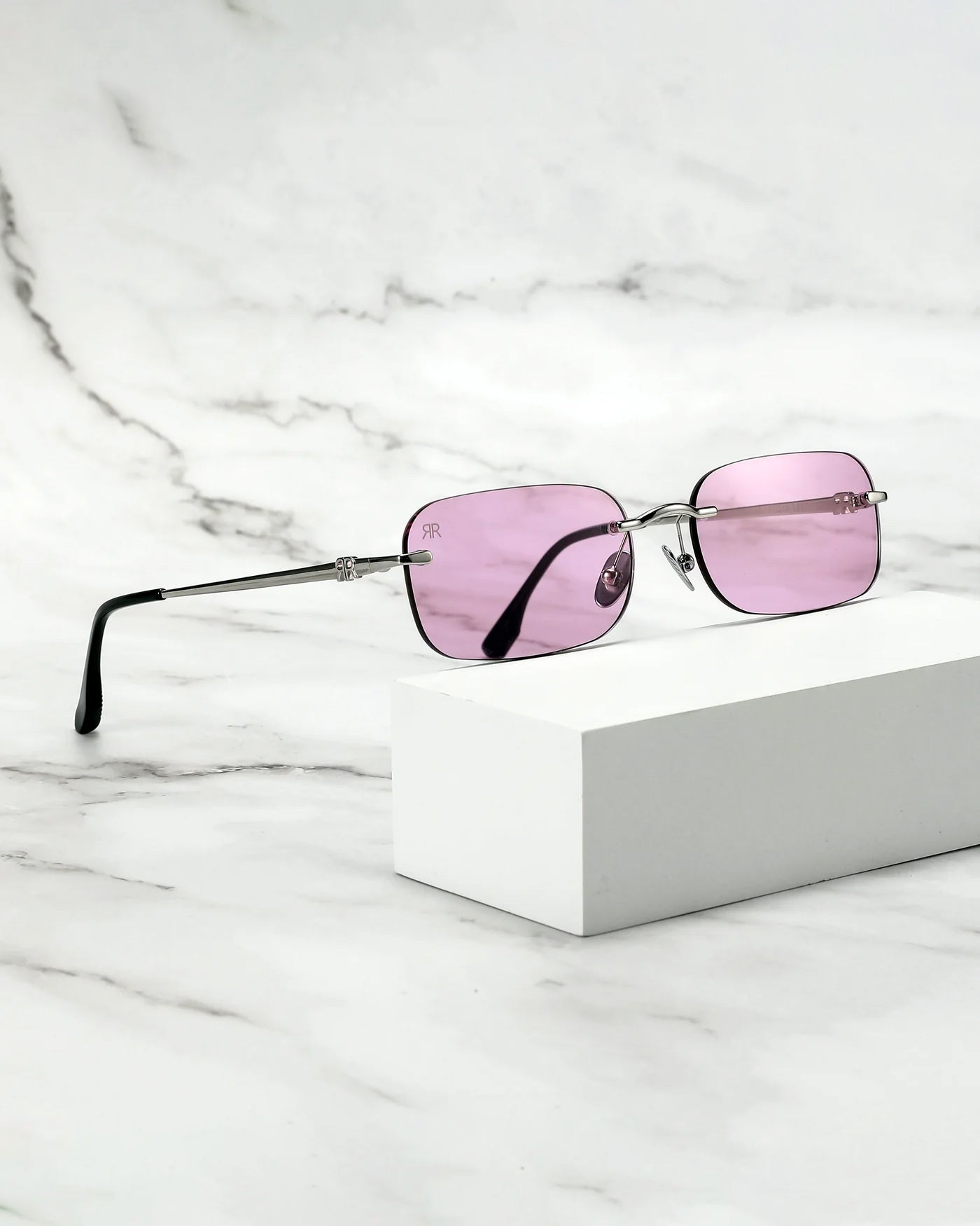 Men's Sunglasses Red Raven Silver