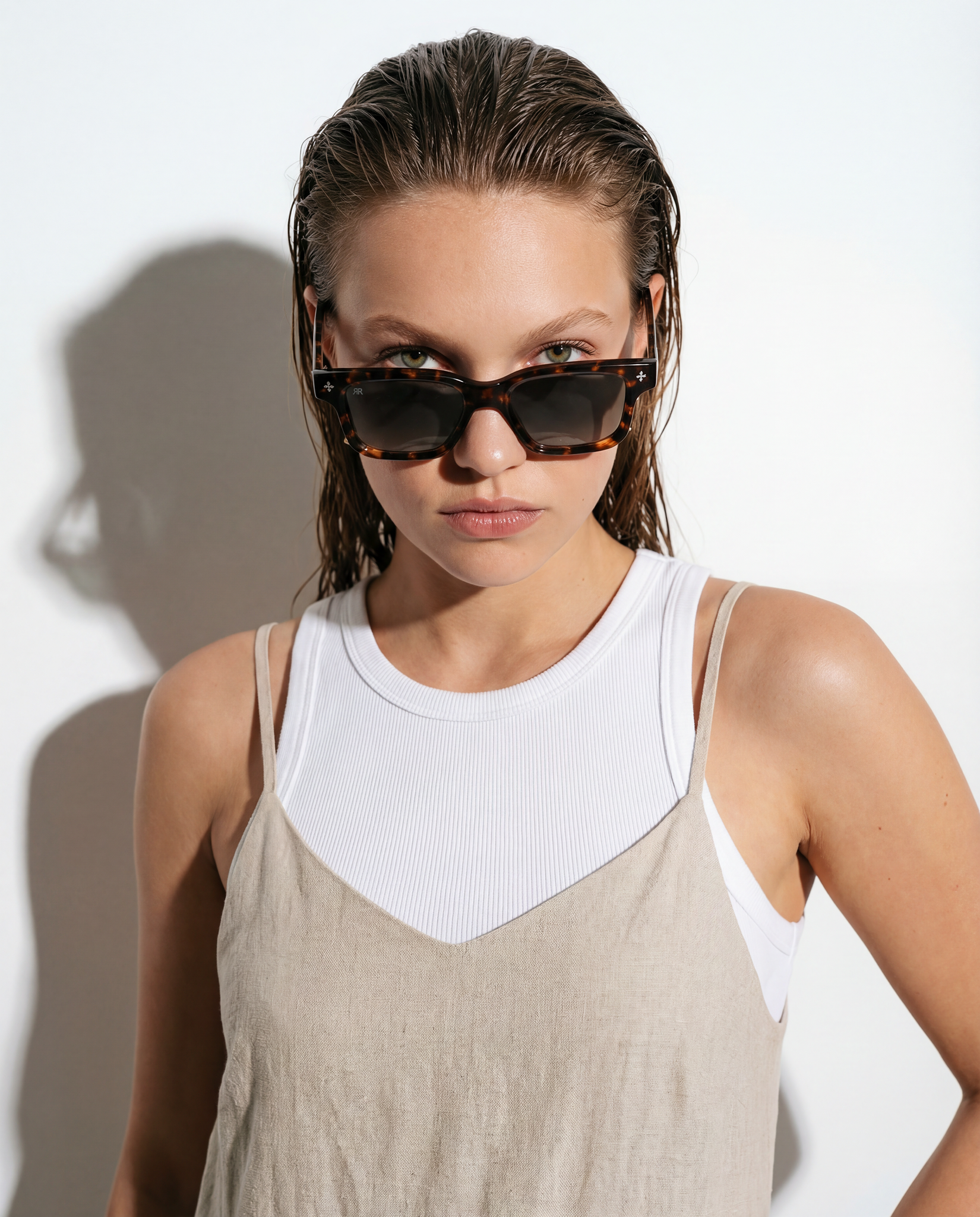 Men's Sunglasses Red Raven Brown