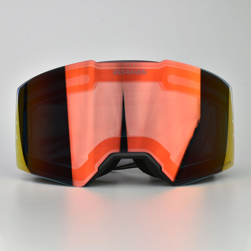 SNOW MASK #B BLACK RED - PHOTOCHROMIC 