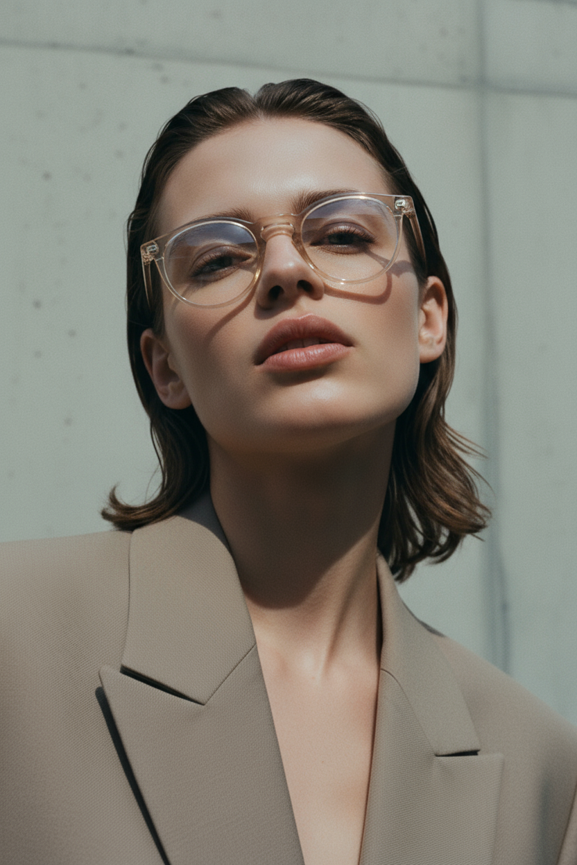 Men's Eyeglasses Red Raven Beige