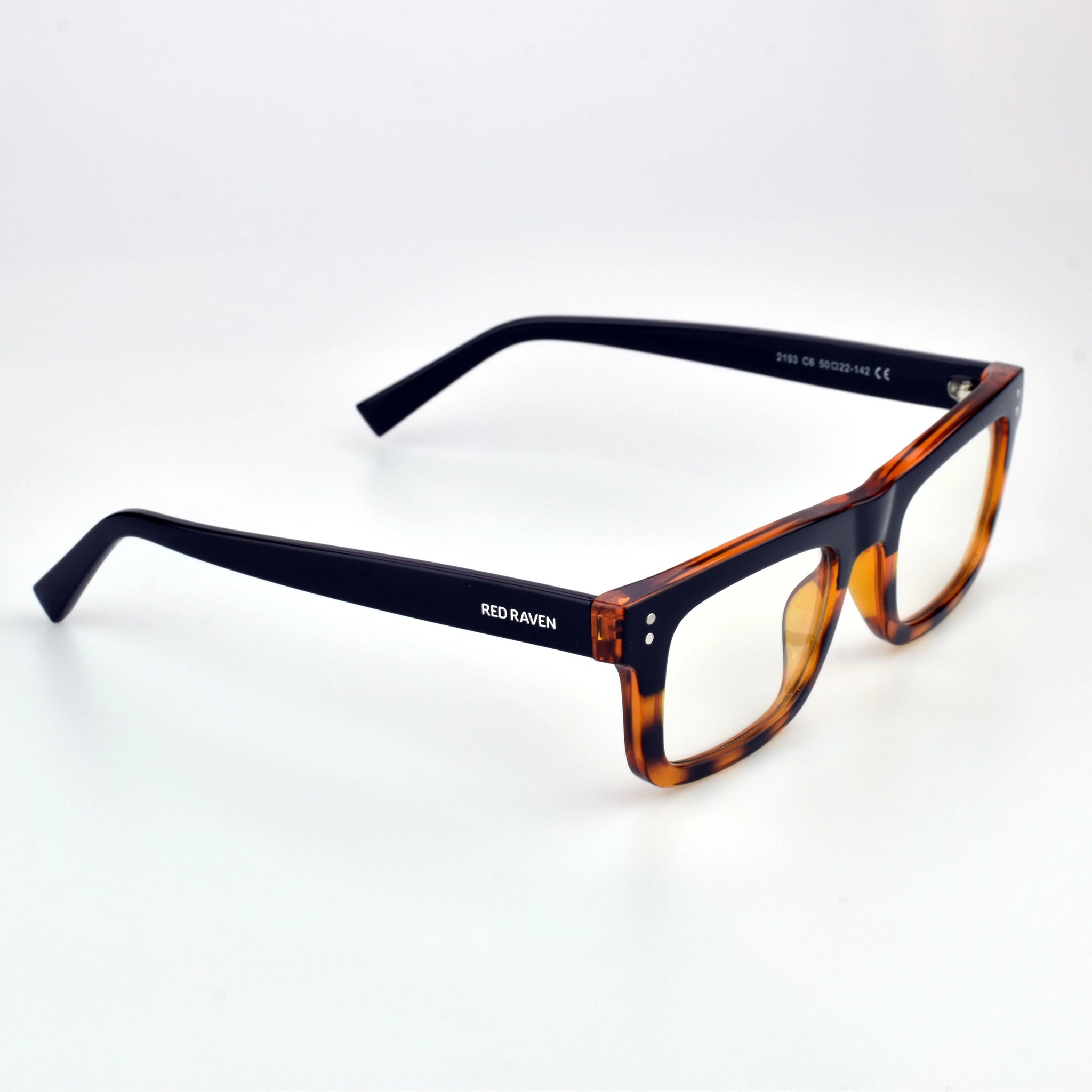 Men's Eyeglasses Red Raven
