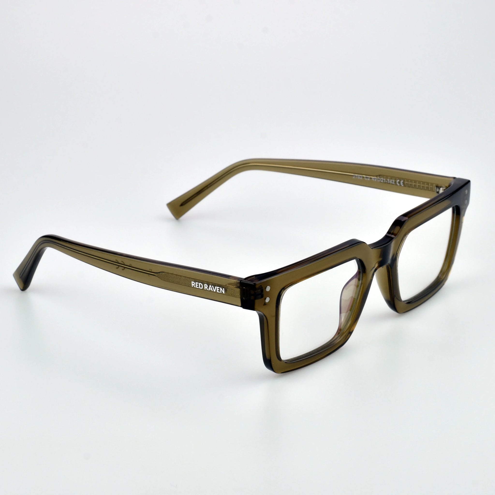 Men's Eyeglasses Red Raven