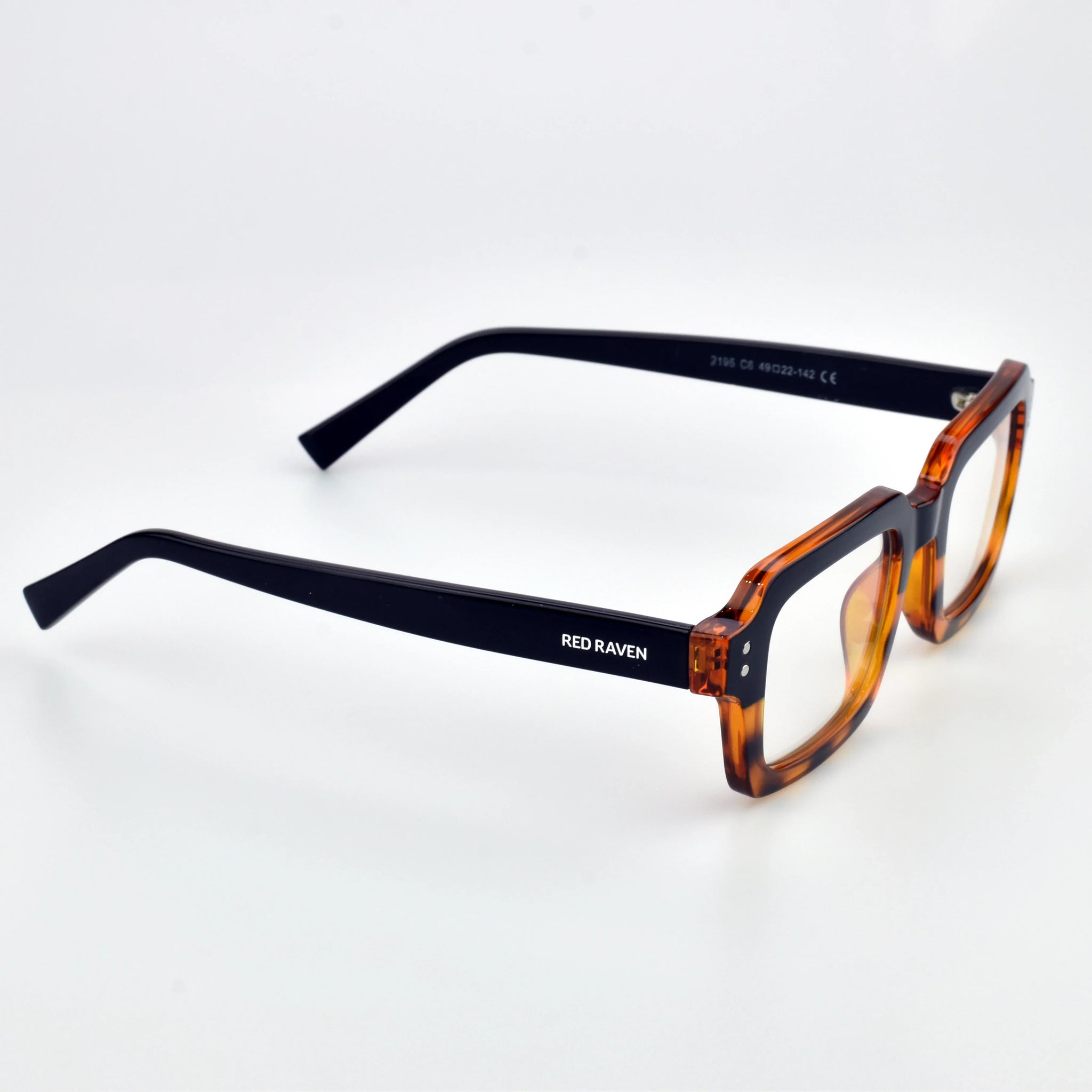 Men's Eyeglasses Red Raven