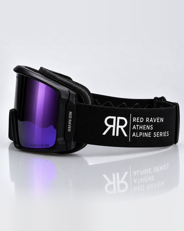 SNOW MASK #ALPINE SERIES BLACK PURPLE