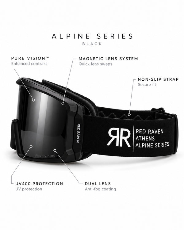 SNOW MASK #ALPINE SERIES TOTAL BLACK