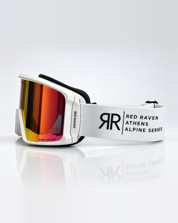 SNOW MASK #ALPINE SERIES WHITE PINK