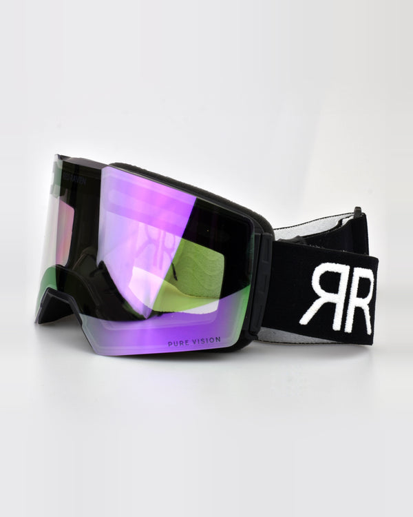 SNOW MASK #B BLACK PURPLE - PHOTOCHROMIC