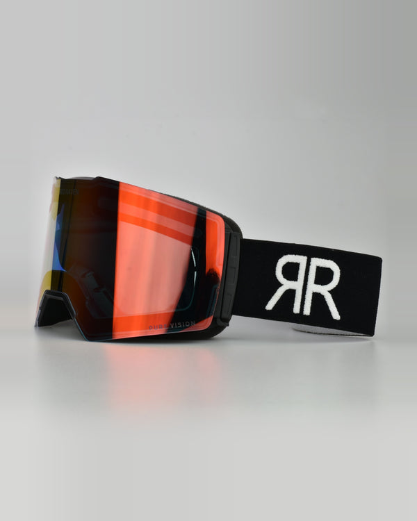 SNOW MASK #B BLACK RED - PHOTOCHROMIC