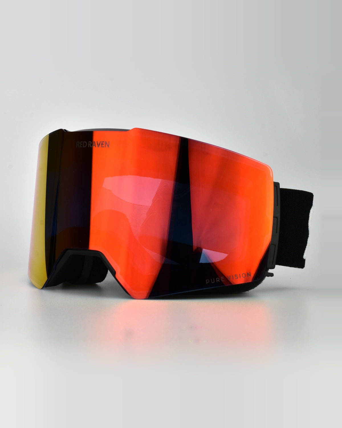 SNOW MASK #B BLACK RED - PHOTOCHROMIC