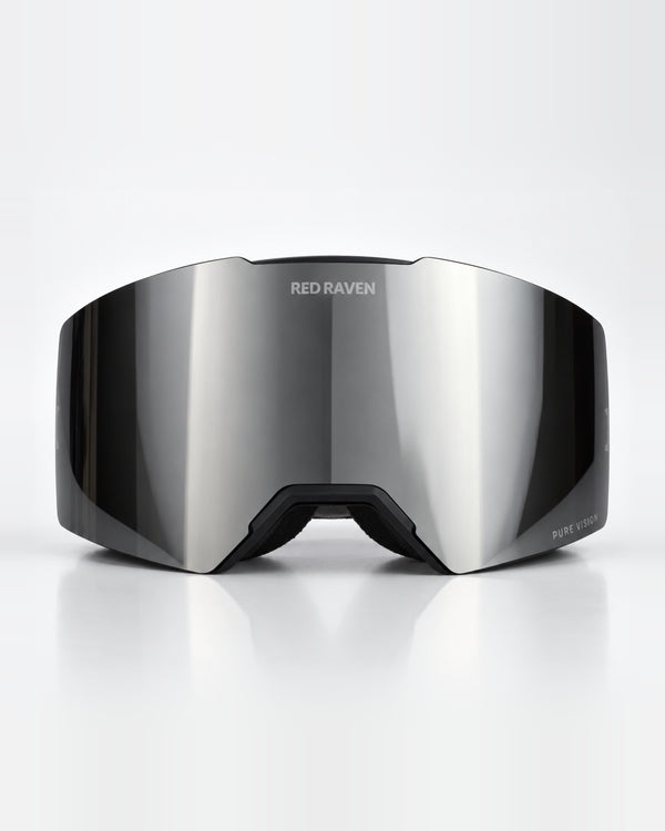 SNOW MASK #B BLACK SILVER