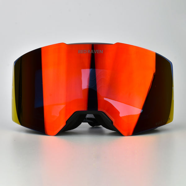 SNOW MASK #B BLACK RED - PHOTOCHROMIC