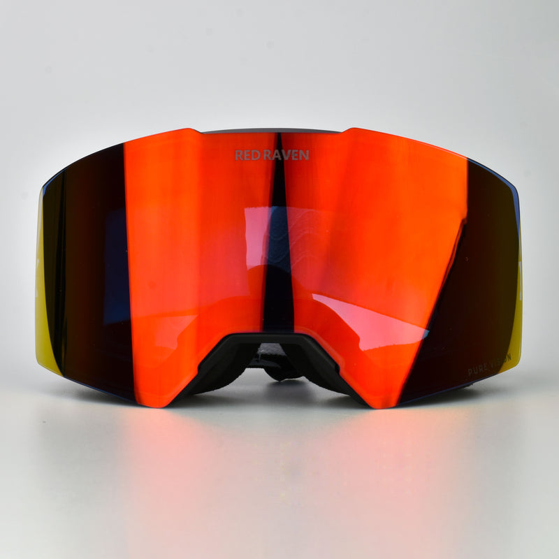 SNOW MASK #B BLACK RED - PHOTOCHROMIC 
