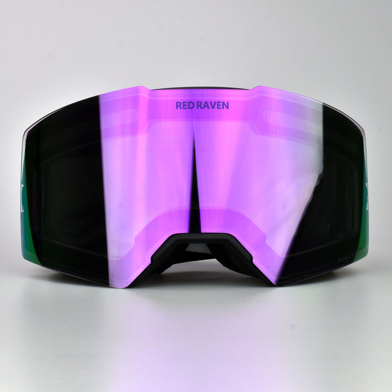 SNOW MASK #B BLACK PURPLE - PHOTOCHROMIC 