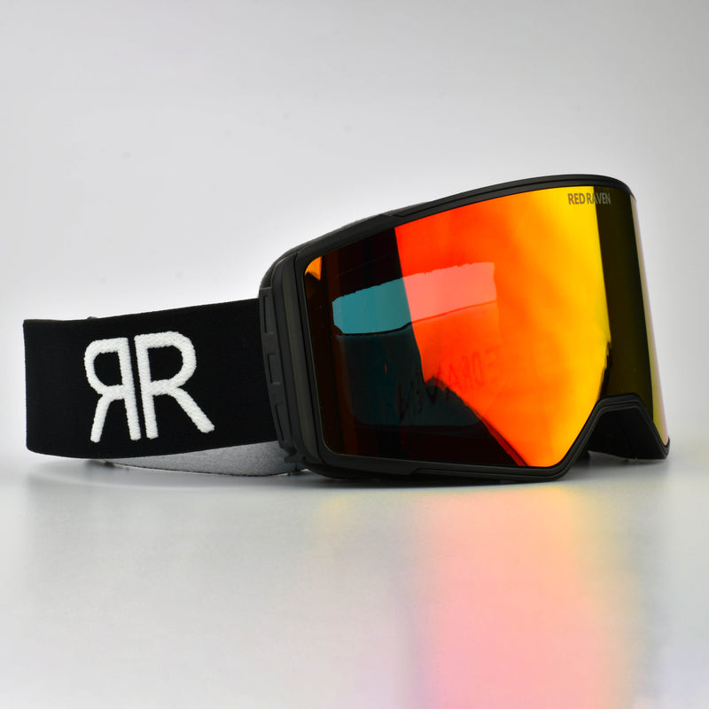 SNOW MASK #D INFERNO RED 