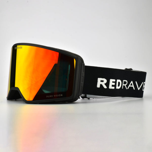 SNOW MASK #D INFERNO RED