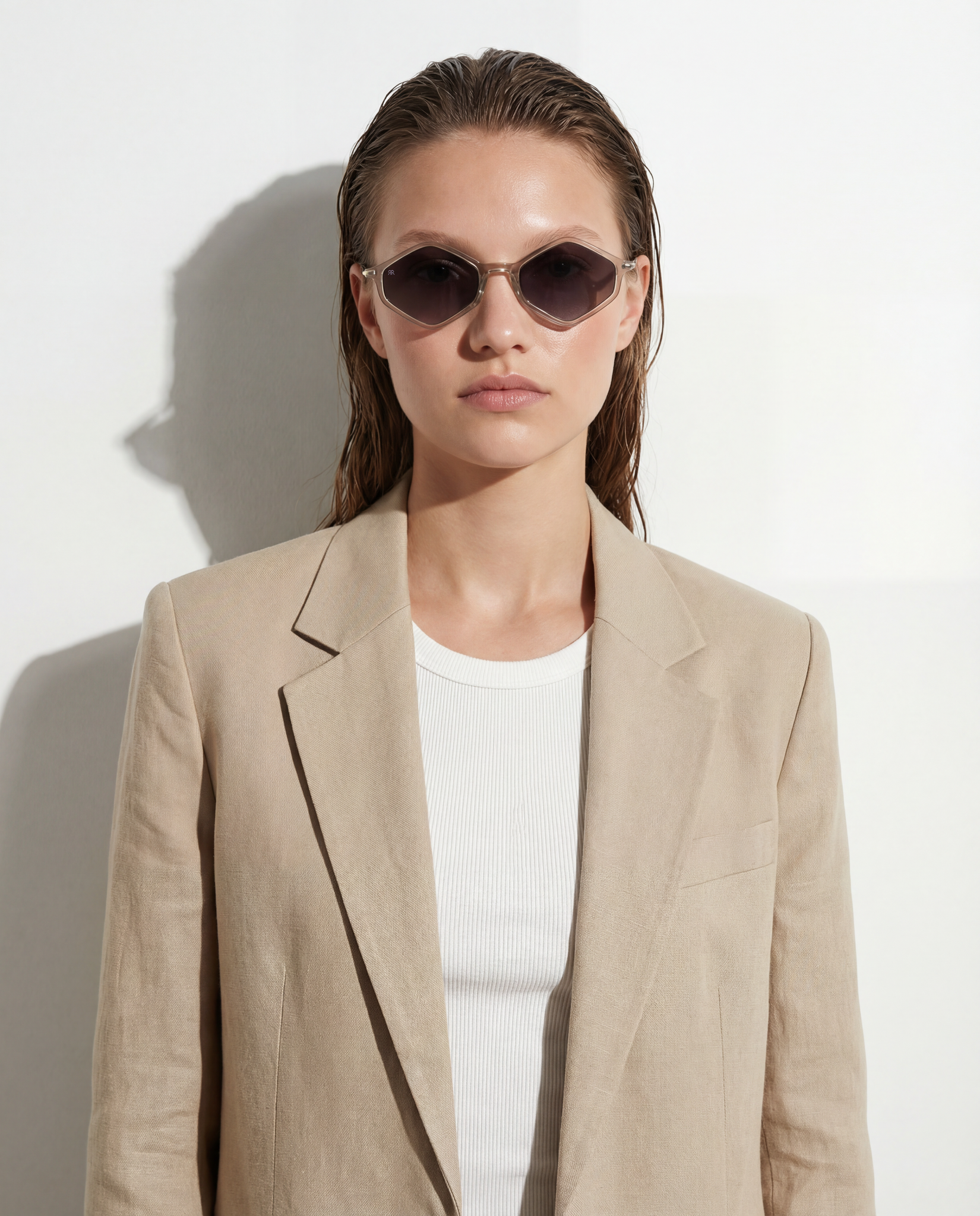 Men's Sunglasses Red Raven Beige