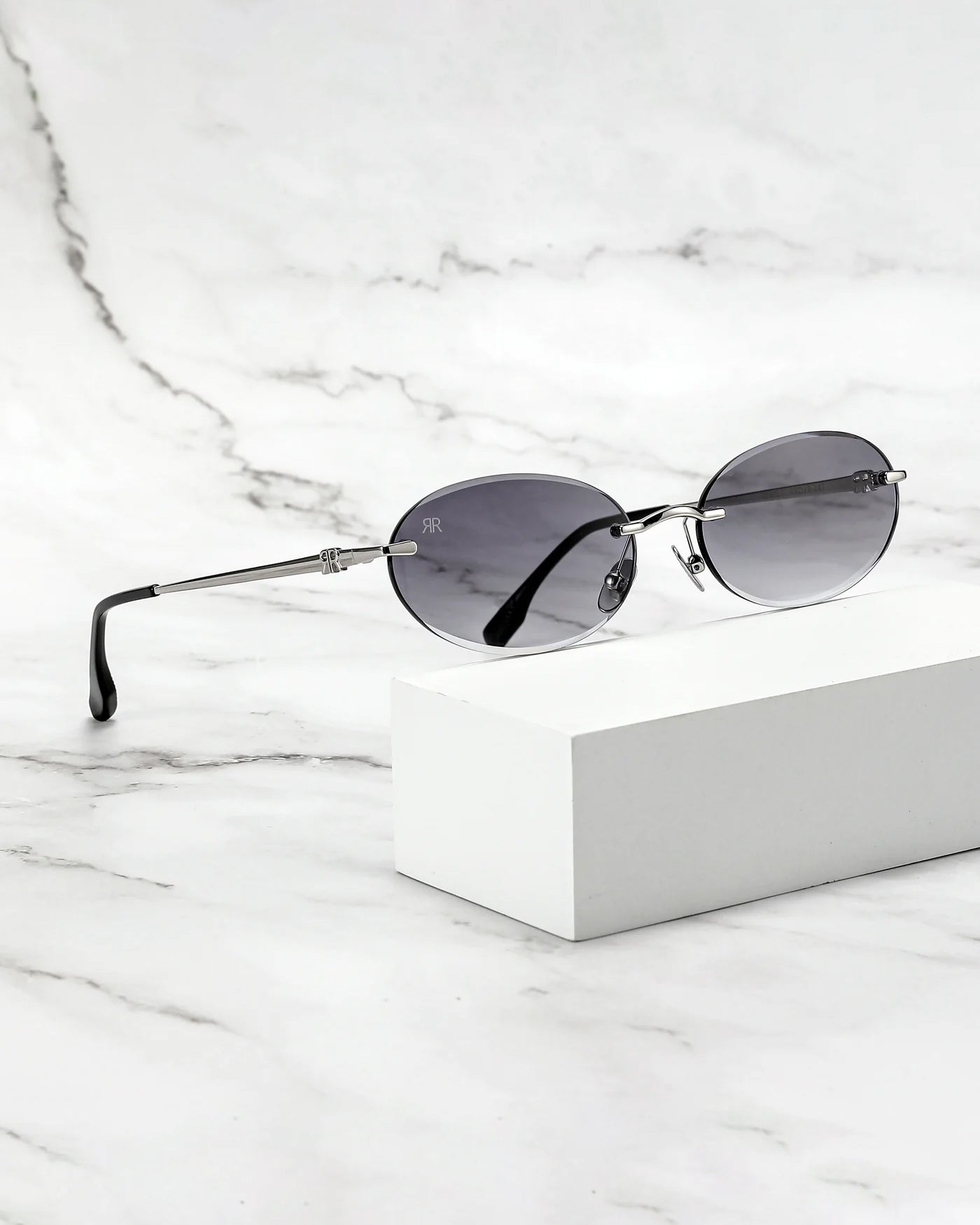 Men's Sunglasses Red Raven Silver