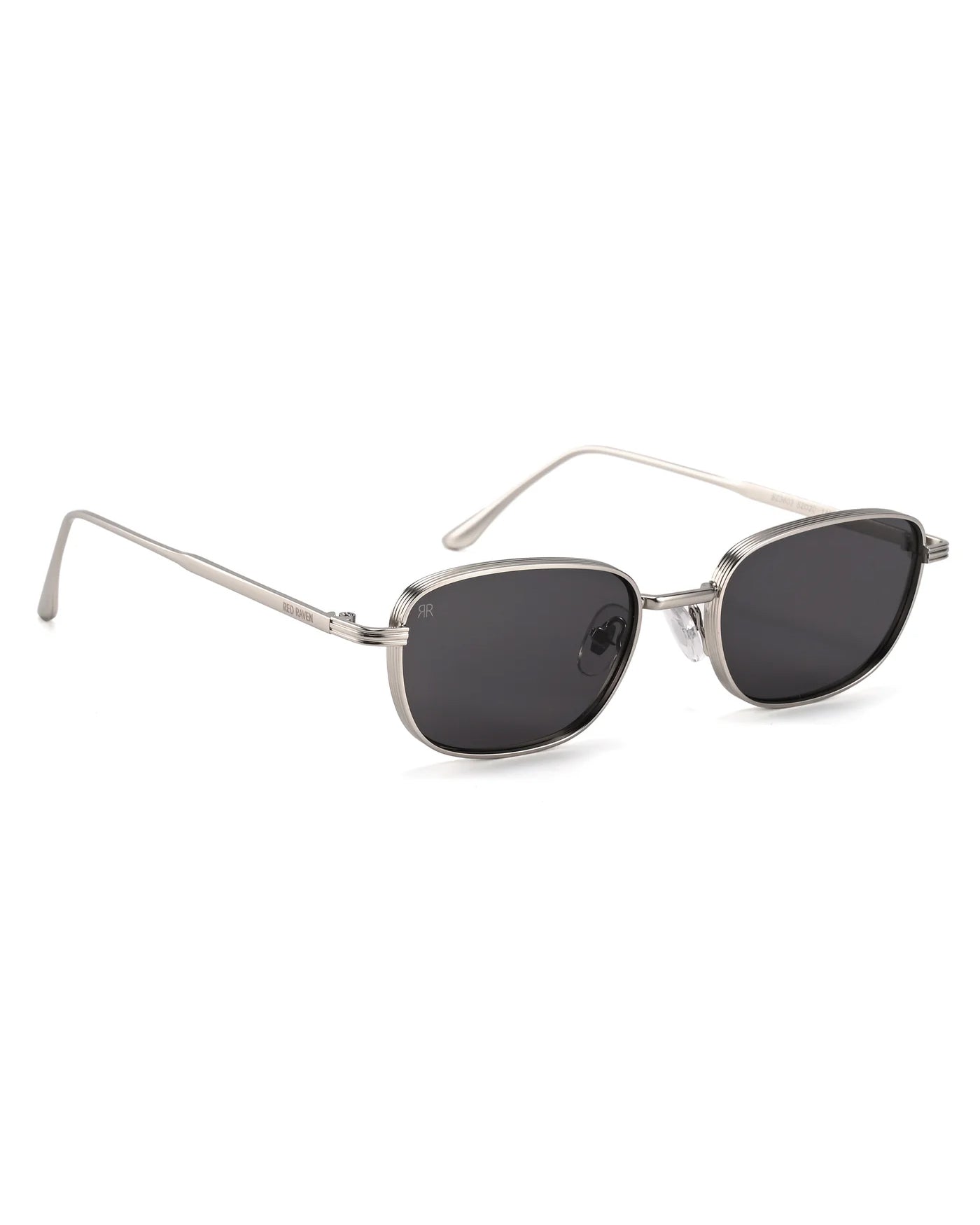 Men's Sunglasses Red Raven Silver